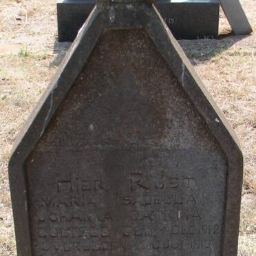 COETZEE Maria Isabella Johanna Catrina 1912-1913