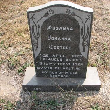 COETSEE Susanna Johanna 1929-1997