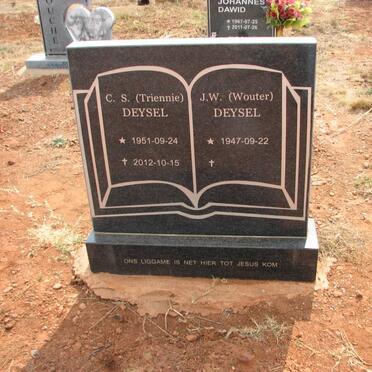 DEYSEL J.W. 1947- &amp; C.S. 1951-2012