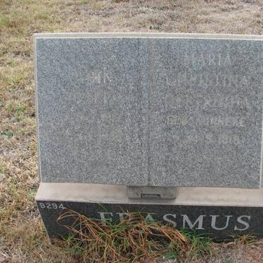 ERASMUS John 19??-19?? &amp; Maria Christina ? KUNNEKE 1918-