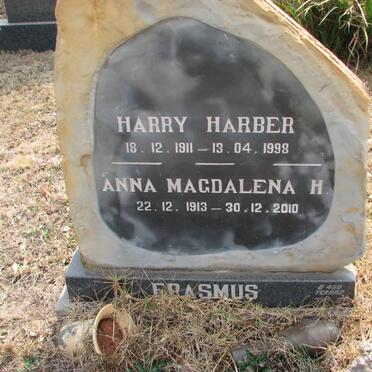 ERASMUS Harry Harber 1911-1998 &amp; Anna Magdalena H. 1913-2010