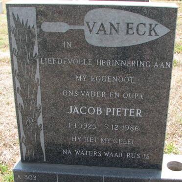 ECK Jacob Pieter, van 1923-1986