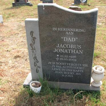 FOURIE Jacobus Jonathan 1926-2004