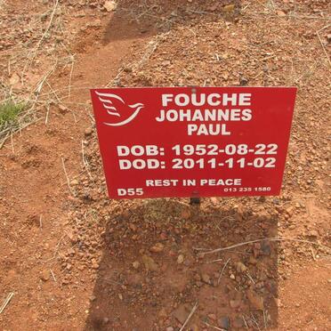 FOUCHE Johannes Paul 1952-2011