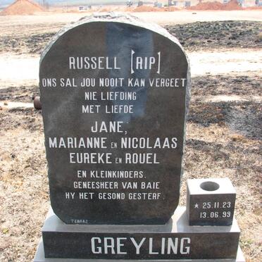 GREYLING Russell 1923-1999
