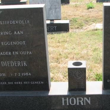 HORN Gert Diederik 1931-1984 &amp; Anna Johanna 1939-