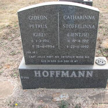 HOFFMANN Gideon Petrus 1911-1996 &amp; Catharinna Stoffelinna 1917-1992