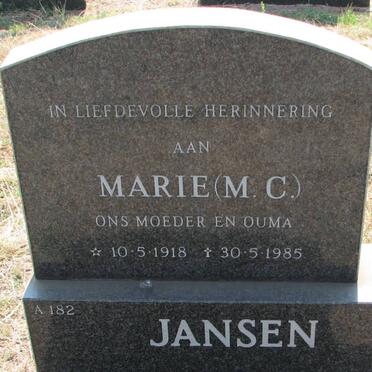 JANSEN M.C. 1918-1985