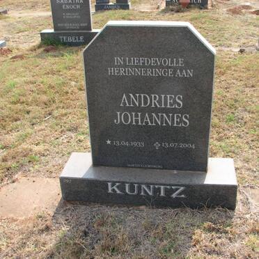 KUNTZ Andries Johannes 1933-2004