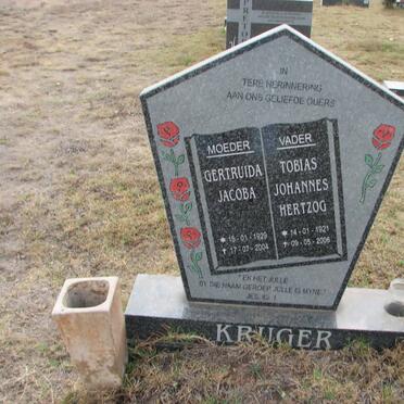 KRUGER Tobias Johannes Hertzog 1921-2006 &amp; Gertruida Jacoba 1929-2004