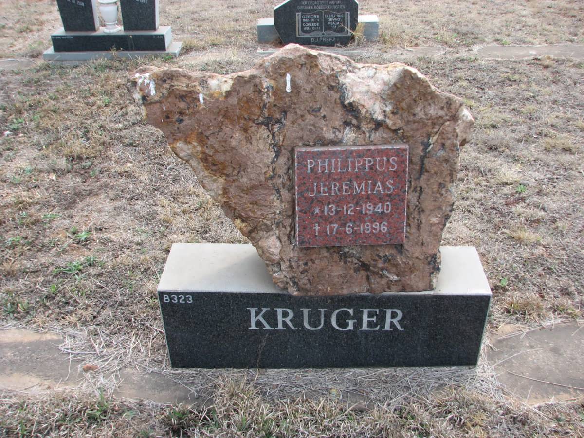 KRUGER Philippus Jeremias 1940-1996