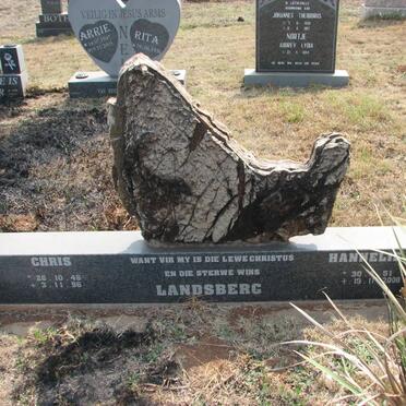 LANDSBERG Chris 1946-1996 &amp; Hannelie 1951-2000