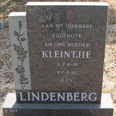 LINDENBERG Kleintjie 1939-1990
