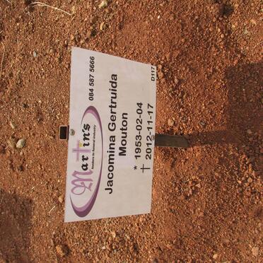 MOUTON Jacomina Gertruida 1953-2012