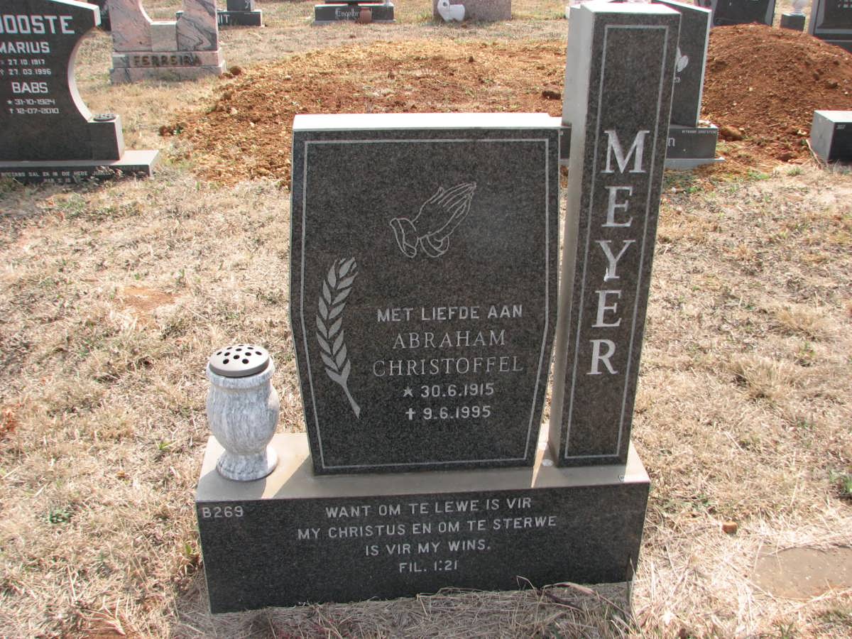 MEYER Abraham Christoffel 1915-1995