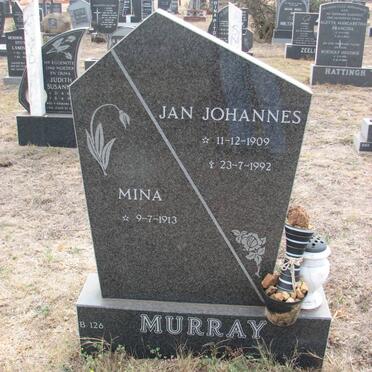 MURRAY Jan Johannnes 1909-1992 &amp; Mina 1913-