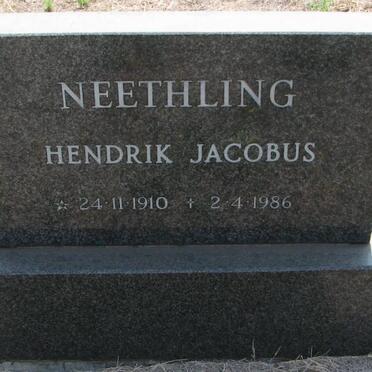 NEETHLING Hendrik Jacobus 1910-1986