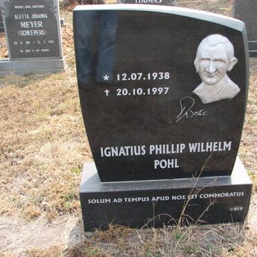 POHL Ignatius Phillip Wilhelm 1938-1997