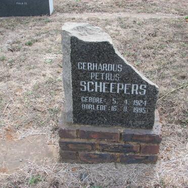 SCHEEPERS Gerhardus Petrus 1924-1995