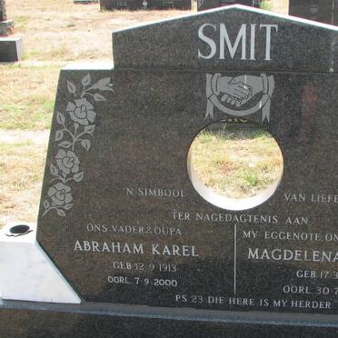 SMIT Abraham Karel 1913-2000 &amp; Magdalena Francina 1909-1985