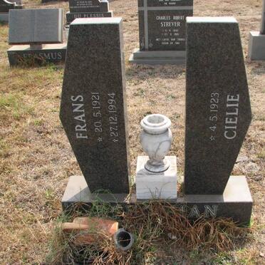 SCHOEMAN Frans 1921-1994 &amp; Cielie 1923-