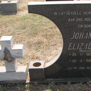SCHOEMAN Richard Gerhardus 1920-1984 &amp; Johanna Elizabeth MARAIS 1919-1995 