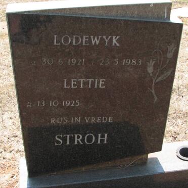 STRÖH Lodewyk 1921-1983 &amp; Lettie 1925-