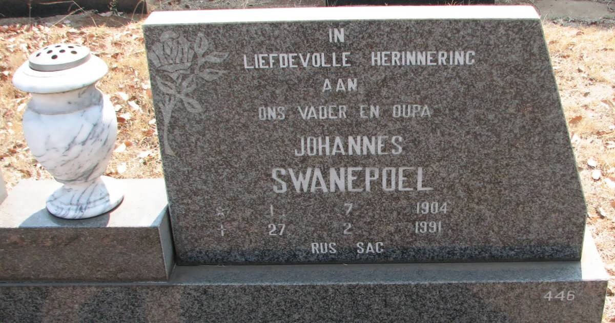 SWANEPOEL Johannes 1904-1991