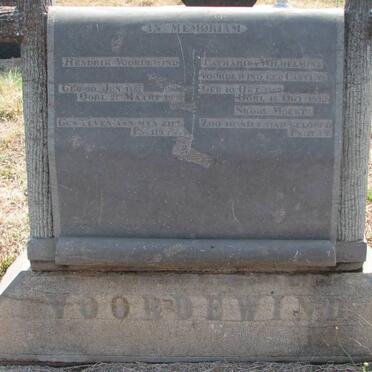 VOORDEWIND Hendrik 1857-1935 &amp; Catherina Wilhelmina CASTENS 1862-193?