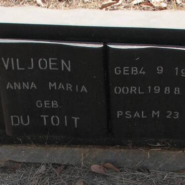 VILJOEN Anna Maria nee DU TOIT 1919-1988