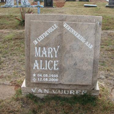 VUUREN Mary Alice, van 1935-2006