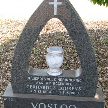 VOSLOO Gerhardus Lourens 1904-1990