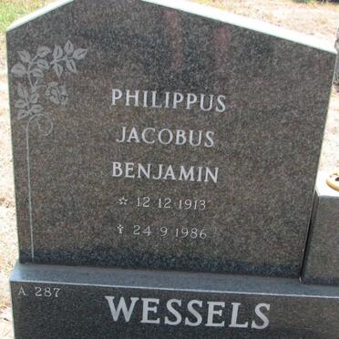WESSELS Philippus Jacobus Benjamin 1913-1986