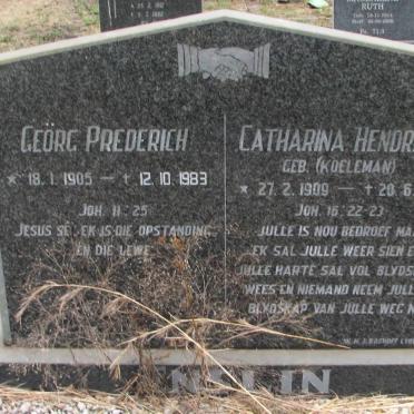 ENSLIN Georg Prederich 1905-1983 &amp; Catharina Hendrika KOELEMAN 1909-1982