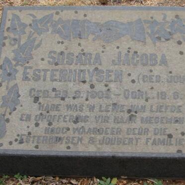 ESTERHUYZEN Susara Jacoba JOUBERT 1905-1967