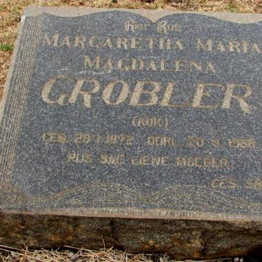 GROBLER Margaretha Maria Magdalena nee KOK 1892-1968