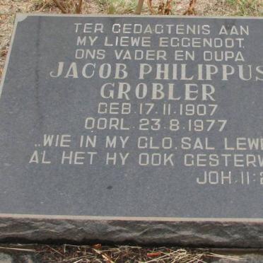 GROBLER Jacob Philippus 1907-1977