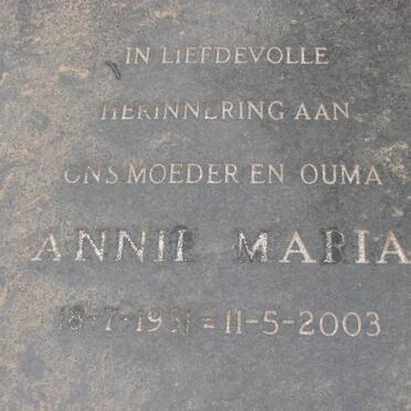 HEYNS Annie Maria 1931-2003