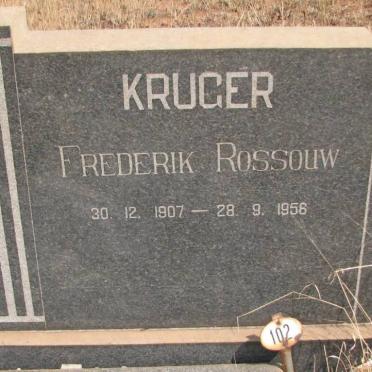 KRUGER Frederik Rossouw 1907-1956