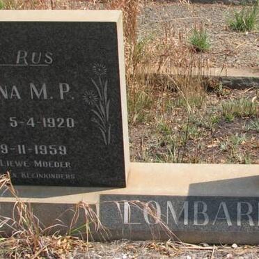 LOMBARD Tobias 1912-1987 &amp; Susanna M.P. 1920-1959