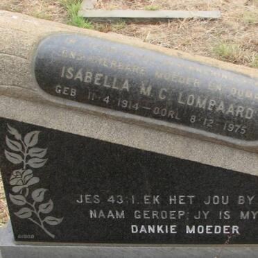 LOMBAARD Isabella M.C. 1914-1975