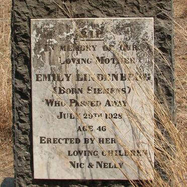 LINDENBERG Emily nee SIEMENS -1928