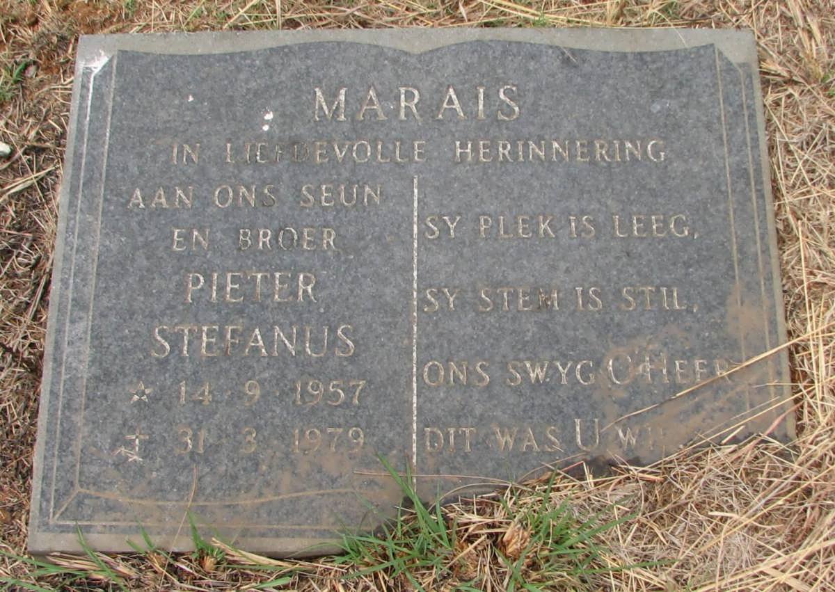 MARAIS Pieter Stefanus 1957-1979