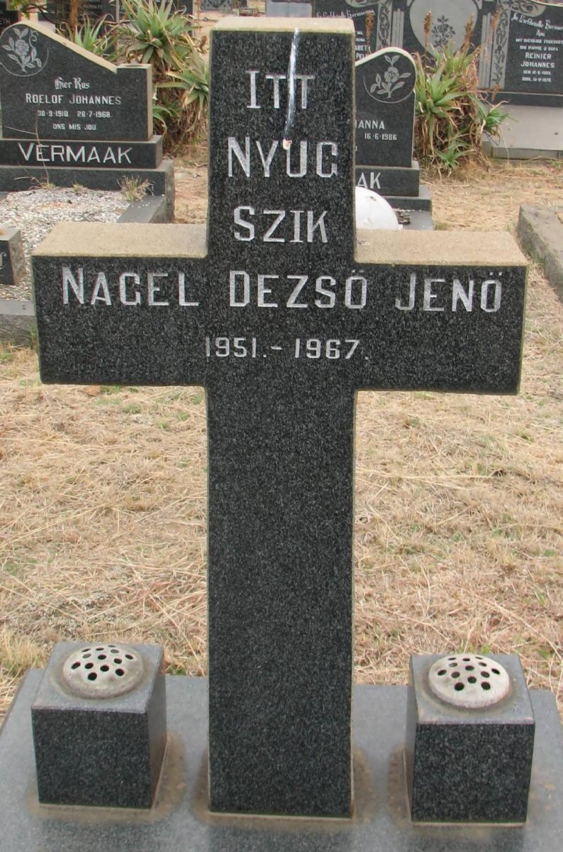 NAGEL Dezsö Jenö 1951-1967