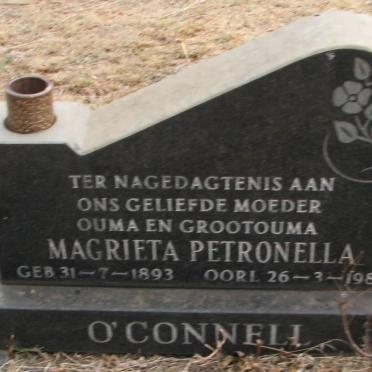 O'CONNELL Magrieta Petronella 1893-1981