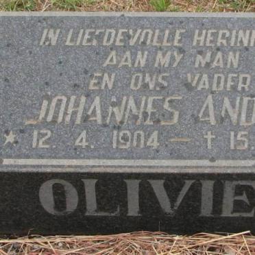 OLIVIER Johannes Andries 1904-1983