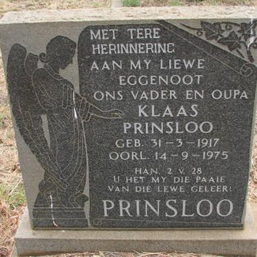 PRINSLOO Klaas 1917-1975