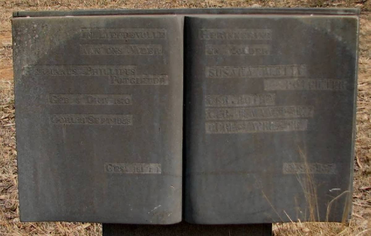 POTGIETER Hermanus Phillippus 1870-1955 &amp; Susanna Helena BOTHA 1877 -