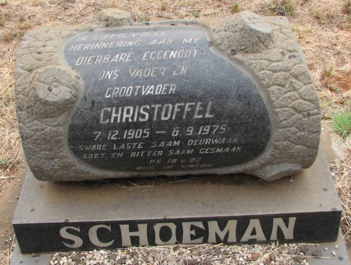 SCHOEMAN Christoffel 1905-1975