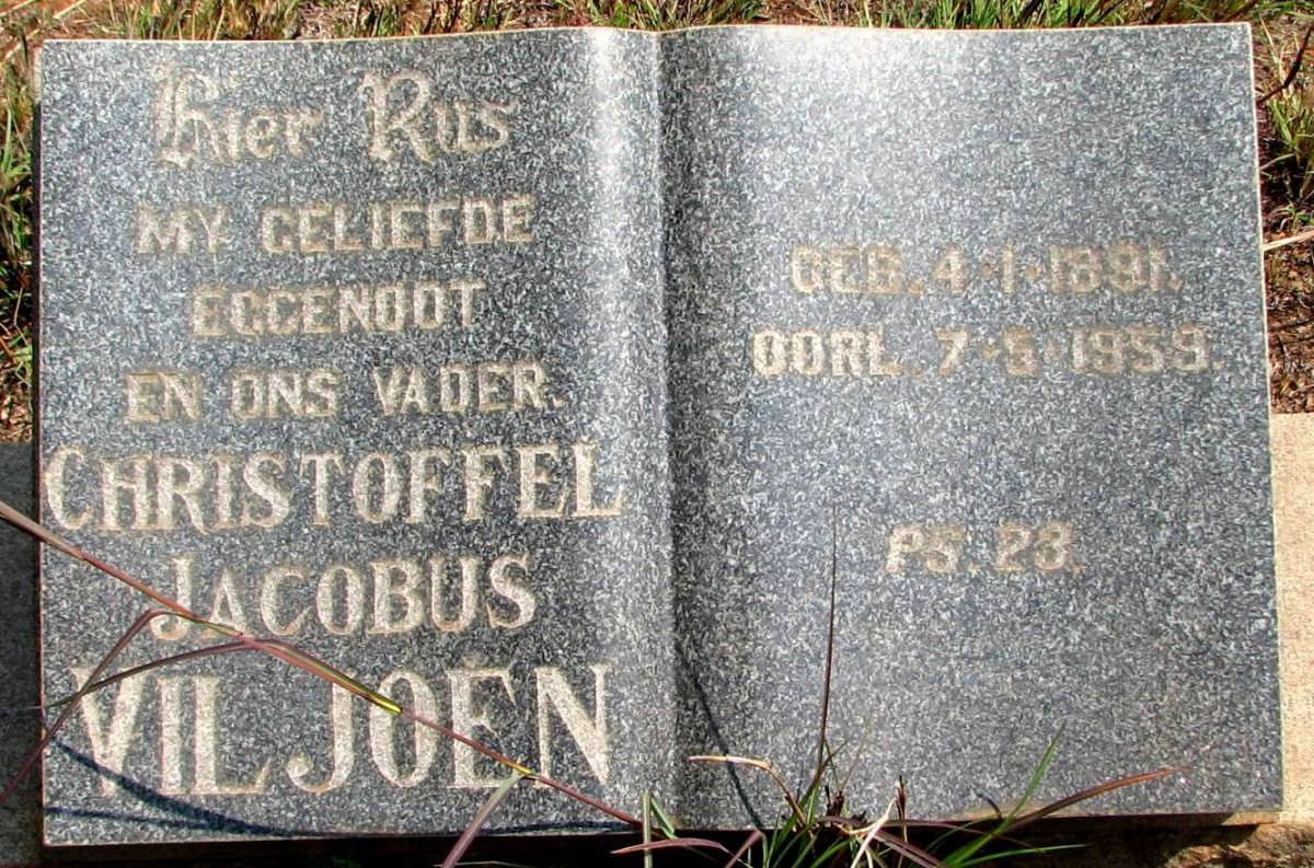 VILJOEN Christoffel Jacobus 1891-1959